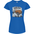 I Can Tow It Funny Towing Truck Operator Womens Petite Cut T-Shirt Royal Blue