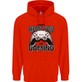 I Can't Hear You Im Gaming Funny Gamer Childrens Kids Hoodie Bright Red