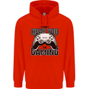 I Can't Hear You Im Gaming Funny Gamer Childrens Kids Hoodie Bright Red