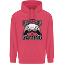 I Can't Hear You Im Gaming Funny Gamer Childrens Kids Hoodie Heliconia