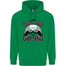 I Can't Hear You Im Gaming Funny Gamer Childrens Kids Hoodie Irish Green