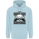 I Can't Hear You Im Gaming Funny Gamer Childrens Kids Hoodie Light Blue