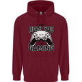 I Can't Hear You Im Gaming Funny Gamer Childrens Kids Hoodie Maroon