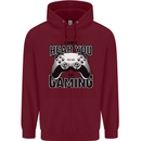 I Can't Hear You Im Gaming Funny Gamer Childrens Kids Hoodie Maroon