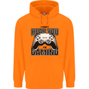 I Can't Hear You Im Gaming Funny Gamer Childrens Kids Hoodie Orange