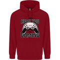 I Can't Hear You Im Gaming Funny Gamer Childrens Kids Hoodie Red