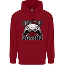 I Can't Hear You Im Gaming Funny Gamer Childrens Kids Hoodie Red