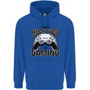 I Can't Hear You Im Gaming Funny Gamer Childrens Kids Hoodie Royal Blue