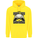 I Can't Hear You Im Gaming Funny Gamer Childrens Kids Hoodie Yellow