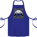 I Can't Hear You Im Gaming Funny Gamer Cotton Apron 100% Organic Royal Blue