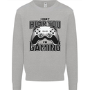 I Can't Hear You Im Gaming Funny Gamer Kids Sweatshirt Jumper Sports Grey