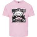 I Can't Hear You Im Gaming Funny Gamer Kids T-Shirt Childrens Light Pink