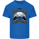 I Can't Hear You Im Gaming Funny Gamer Kids T-Shirt Childrens Royal Blue