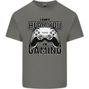 I Can't Hear You Im Gaming Funny Gamer Mens Cotton T-Shirt Tee Top Charcoal