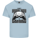 I Can't Hear You Im Gaming Funny Gamer Mens Cotton T-Shirt Tee Top Light Blue