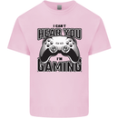I Can't Hear You Im Gaming Funny Gamer Mens Cotton T-Shirt Tee Top Light Pink