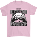 I Can't Hear You Im Gaming Funny Gamer Mens T-Shirt 100% Cotton Light Pink