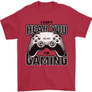 I Can't Hear You Im Gaming Funny Gamer Mens T-Shirt 100% Cotton Red