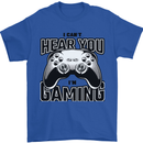 I Can't Hear You Im Gaming Funny Gamer Mens T-Shirt 100% Cotton Royal Blue