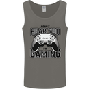 I Can't Hear You Im Gaming Funny Gamer Mens Vest Tank Top Charcoal