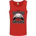 I Can't Hear You Im Gaming Funny Gamer Mens Vest Tank Top Red
