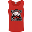 I Can't Hear You Im Gaming Funny Gamer Mens Vest Tank Top Red