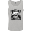 I Can't Hear You Im Gaming Funny Gamer Mens Vest Tank Top Sports Grey