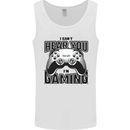I Can't Hear You Im Gaming Funny Gamer Mens Vest Tank Top White