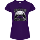 I Can't Hear You Im Gaming Funny Gamer Womens Petite Cut T-Shirt Purple