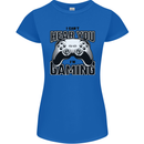 I Can't Hear You Im Gaming Funny Gamer Womens Petite Cut T-Shirt Royal Blue