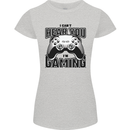 I Can't Hear You Im Gaming Funny Gamer Womens Petite Cut T-Shirt Sports Grey