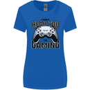 I Can't Hear You Im Gaming Funny Gamer Womens Wider Cut T-Shirt Royal Blue