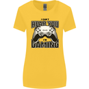 I Can't Hear You Im Gaming Funny Gamer Womens Wider Cut T-Shirt Yellow