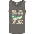I Canoe Better Funny Canoeing Kayaking Kayak Mens Vest Tank Top Charcoal