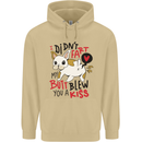 I Didn't Fart My Butt Blew You a Kiss Funny Dog Mens 80% Cotton Hoodie Sand
