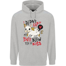 I Didn't Fart My Butt Blew You a Kiss Funny Dog Mens 80% Cotton Hoodie Sports Grey