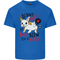 I Didn't Fart My Butt Blew You a Kiss Funny Dog Mens Cotton T-Shirt Tee Top Royal Blue