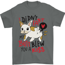 I Didn't Fart My Butt Blew You a Kiss Funny Dog Mens T-Shirt 100% Cotton Charcoal