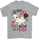 I Didn't Fart My Butt Blew You a Kiss Funny Dog Mens T-Shirt 100% Cotton Sports Grey