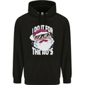 I Do It for the HO's Funny Christmas Santa Xmas Childrens Kids Hoodie Black