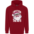 I Do It for the HO's Funny Christmas Santa Xmas Childrens Kids Hoodie Red