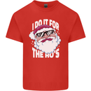 I Do It for the HO's Funny Christmas Santa Xmas Kids T-Shirt Childrens Red