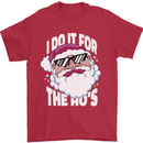 I Do It for the HO's Funny Christmas Santa Xmas Mens T-Shirt 100% Cotton Red