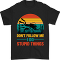 I Do Stupid Things Funny Scuba Diving Diver Mens T-Shirt 100% Cotton Black