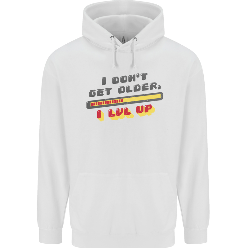 I Don't Get Older Funny Gaming Gamer Birthday Childrens Kids Hoodie White