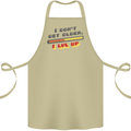 I Don't Get Older Funny Gaming Gamer Birthday Cotton Apron 100% Organic Khaki