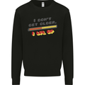 I Don't Get Older Funny Gaming Gamer Birthday Kids Sweatshirt Jumper Black