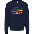 I Don't Get Older Funny Gaming Gamer Birthday Kids Sweatshirt Jumper Navy Blue