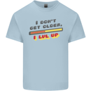 I Don't Get Older Funny Gaming Gamer Birthday Mens Cotton T-Shirt Tee Top Light Blue