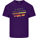 I Don't Get Older Funny Gaming Gamer Birthday Mens Cotton T-Shirt Tee Top Purple